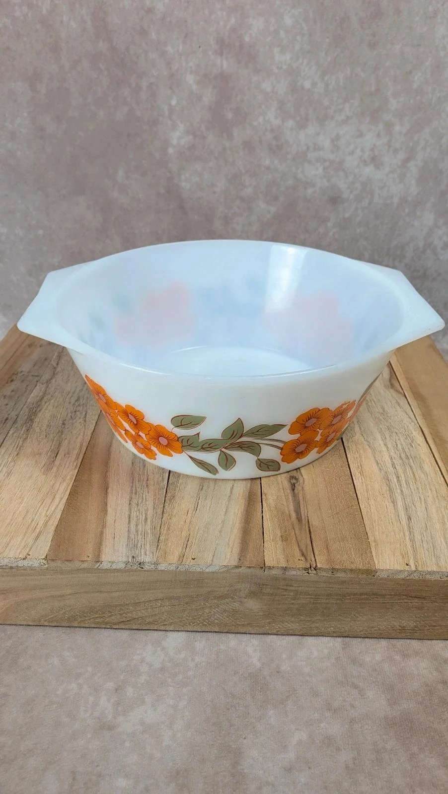 Gran plato Arcopal flores naranja – photo 4